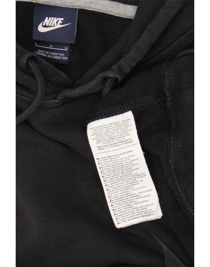 Męski sweter z kapturem Nike, duży, czarny, bawełniany