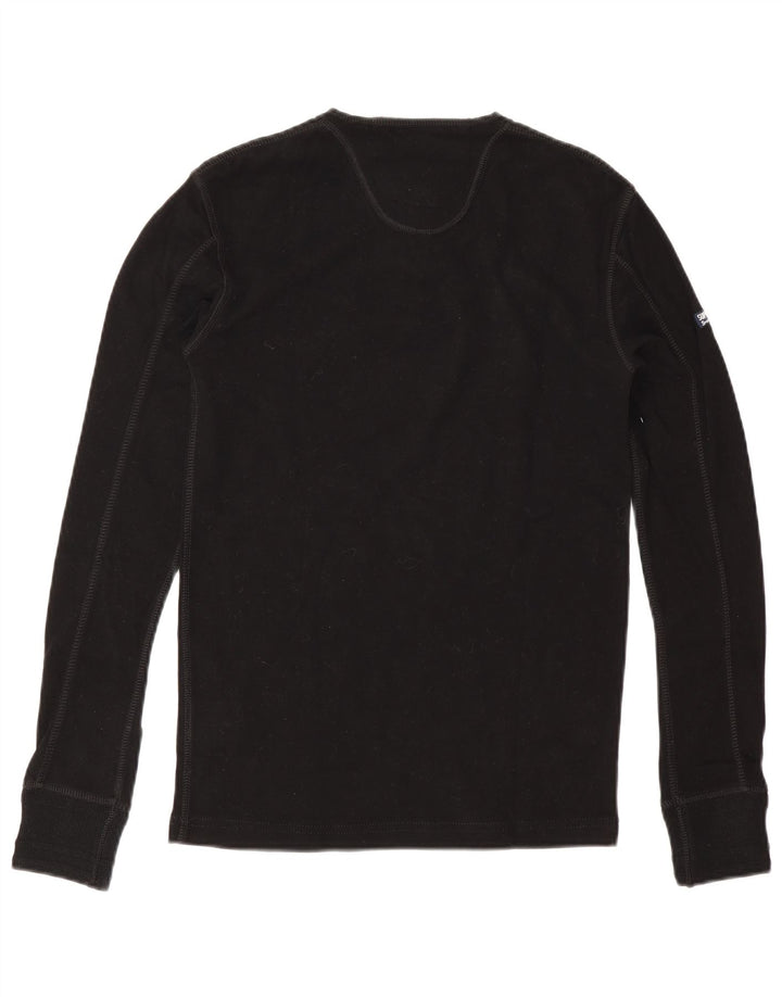 Męski top Superdry z długim rękawem, mały, czarny