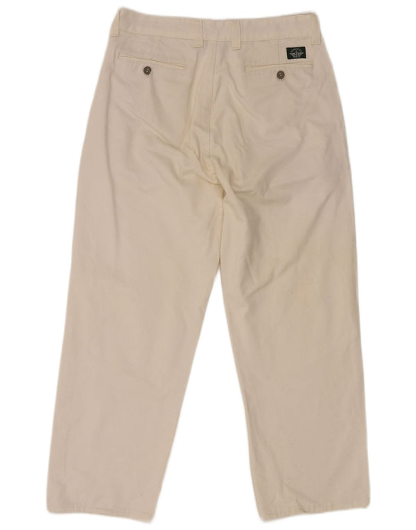 Dockers Męskie proste spodnie Chino W32 L27 Białe