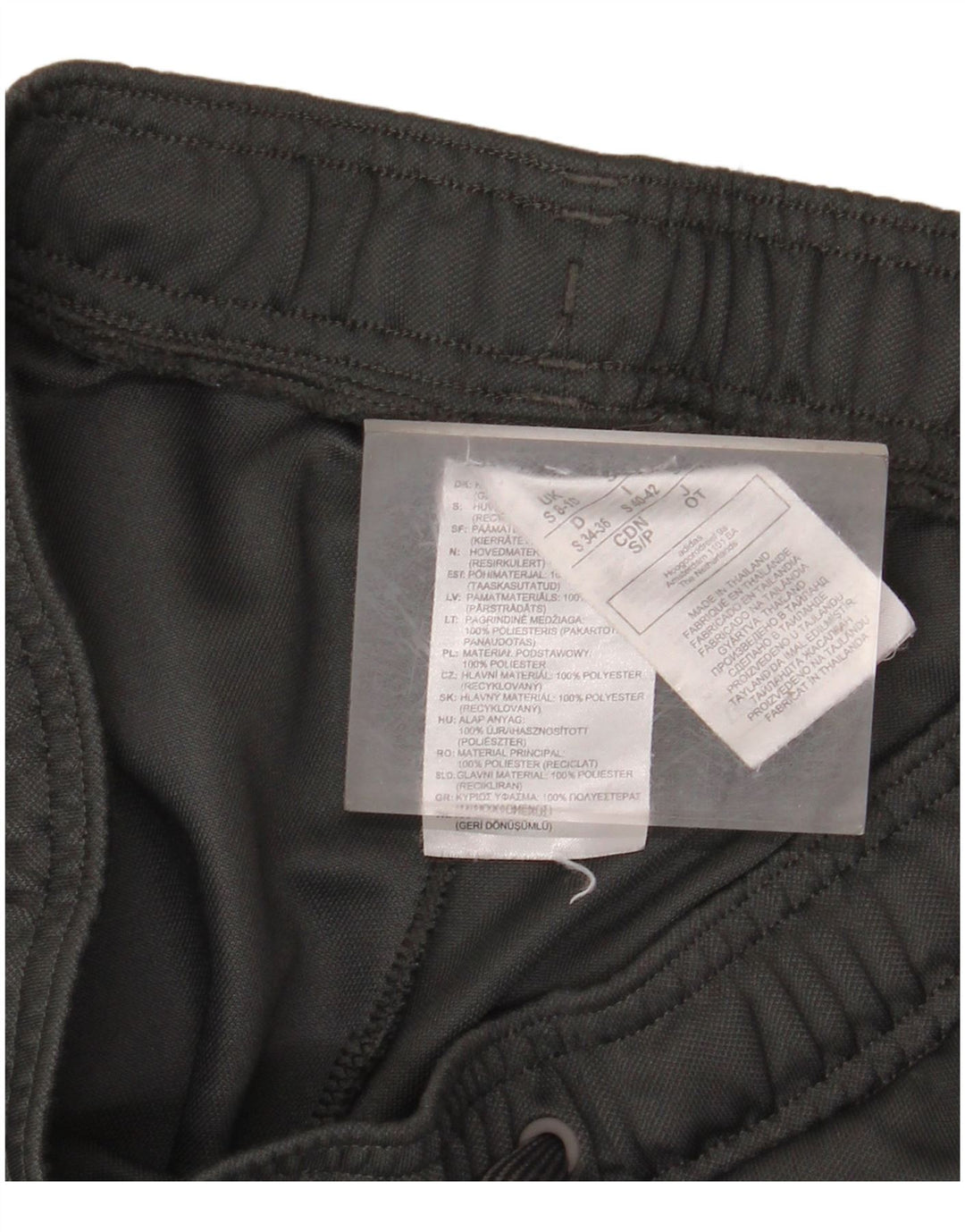 Damskie spodnie dresowe ADIDAS UK 8/10, małe, szare, poliestrowe