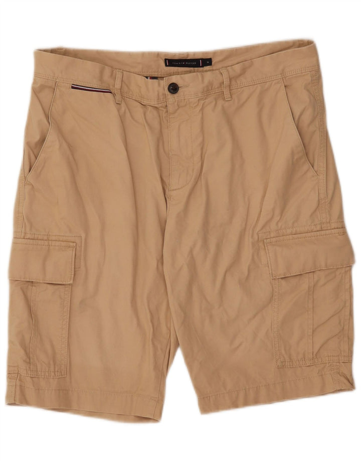 Męskie spodenki cargo Tommy Hilfiger W36 duże, beżowe, bawełniane
