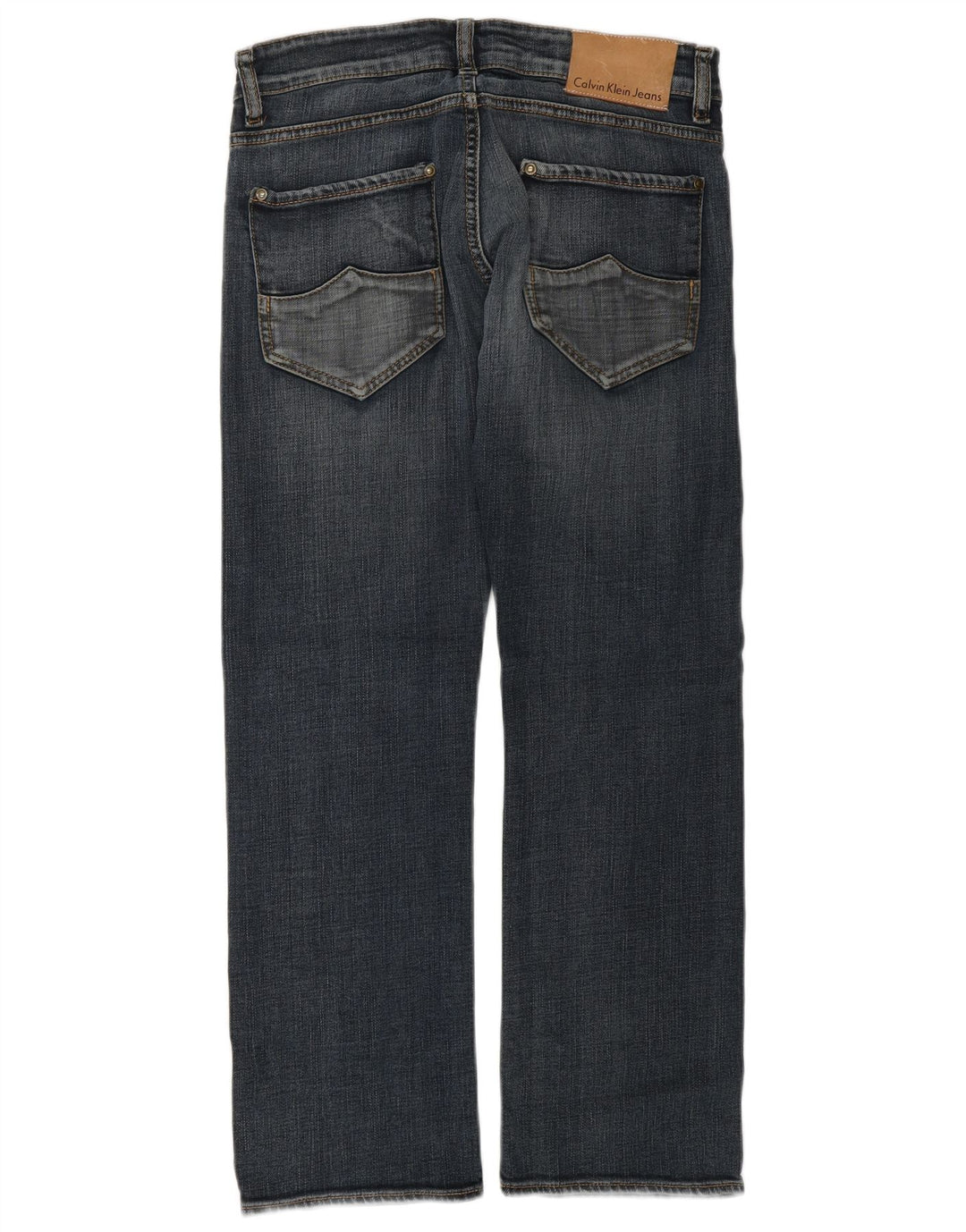 Damskie jeansy proste CALVIN KLEIN W30 L27 Niebieskie, bawełniane