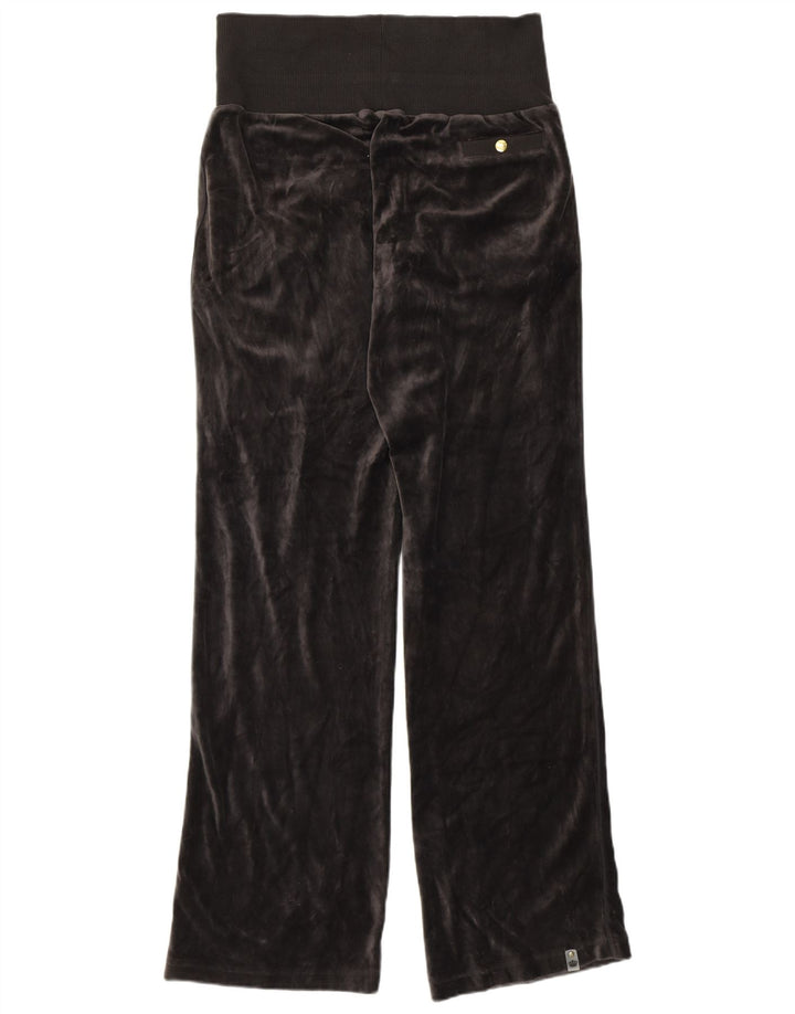 Damskie spodnie dresowe Adidas welurowe UK 14, duże, szare, bawełniane