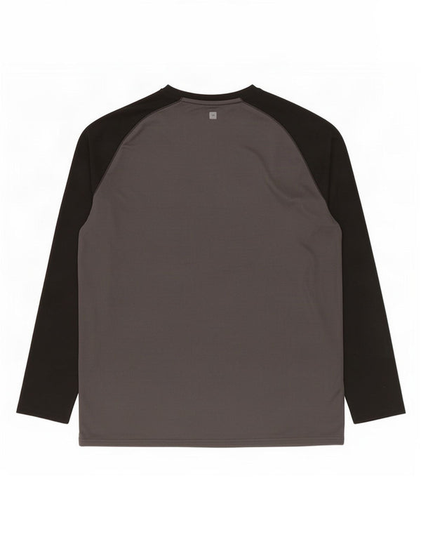 Mountain Warehouse Mens IsoCool Top Long Sleeve 2XL Grey Colourblock