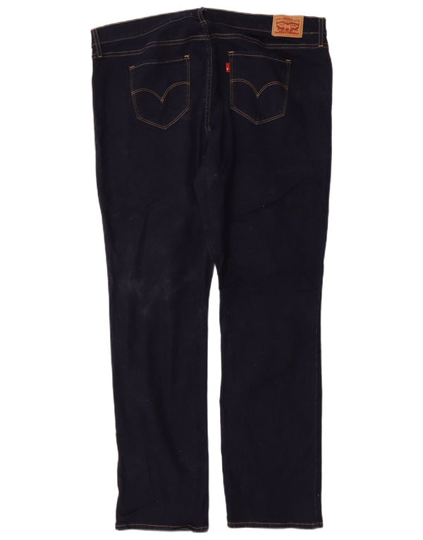 Damskie dżinsy Levi's 314 Shaping Straight US 18 2XL W36 L31 Granatowa bawełna