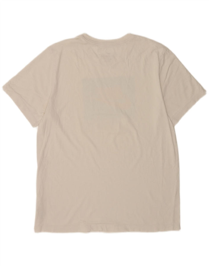 Męski T-shirt z grafiką Nike, duży, biały, bawełniany