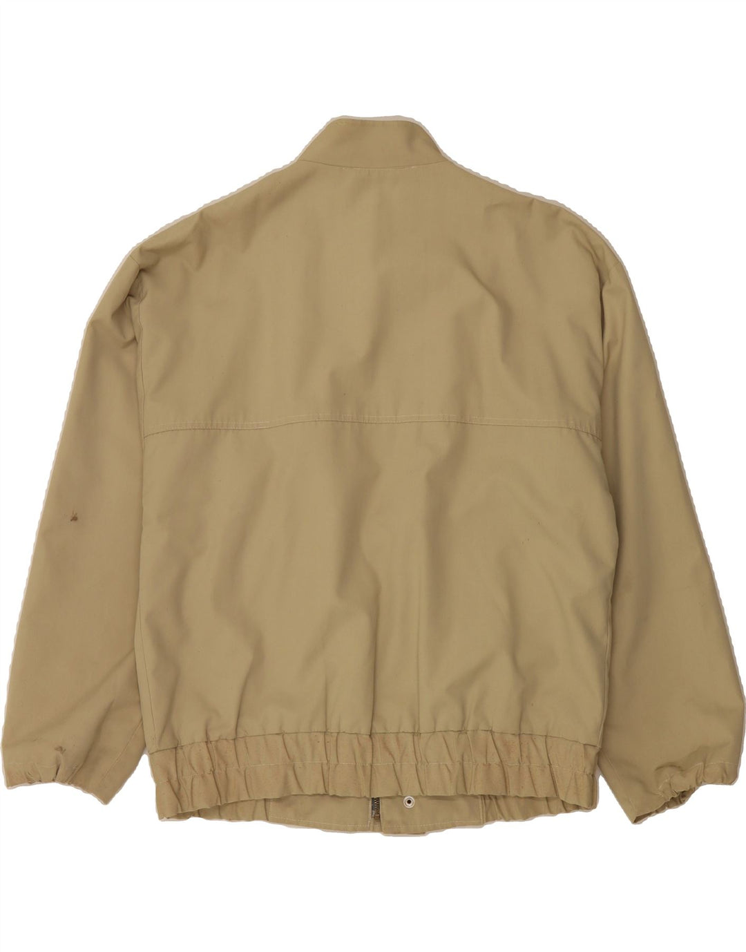 VINTAGE Mens Bomber Jacket UK 42 XL Beige Polyester Vintage Vintage and Second-Hand Vintage from Messina Hembry 