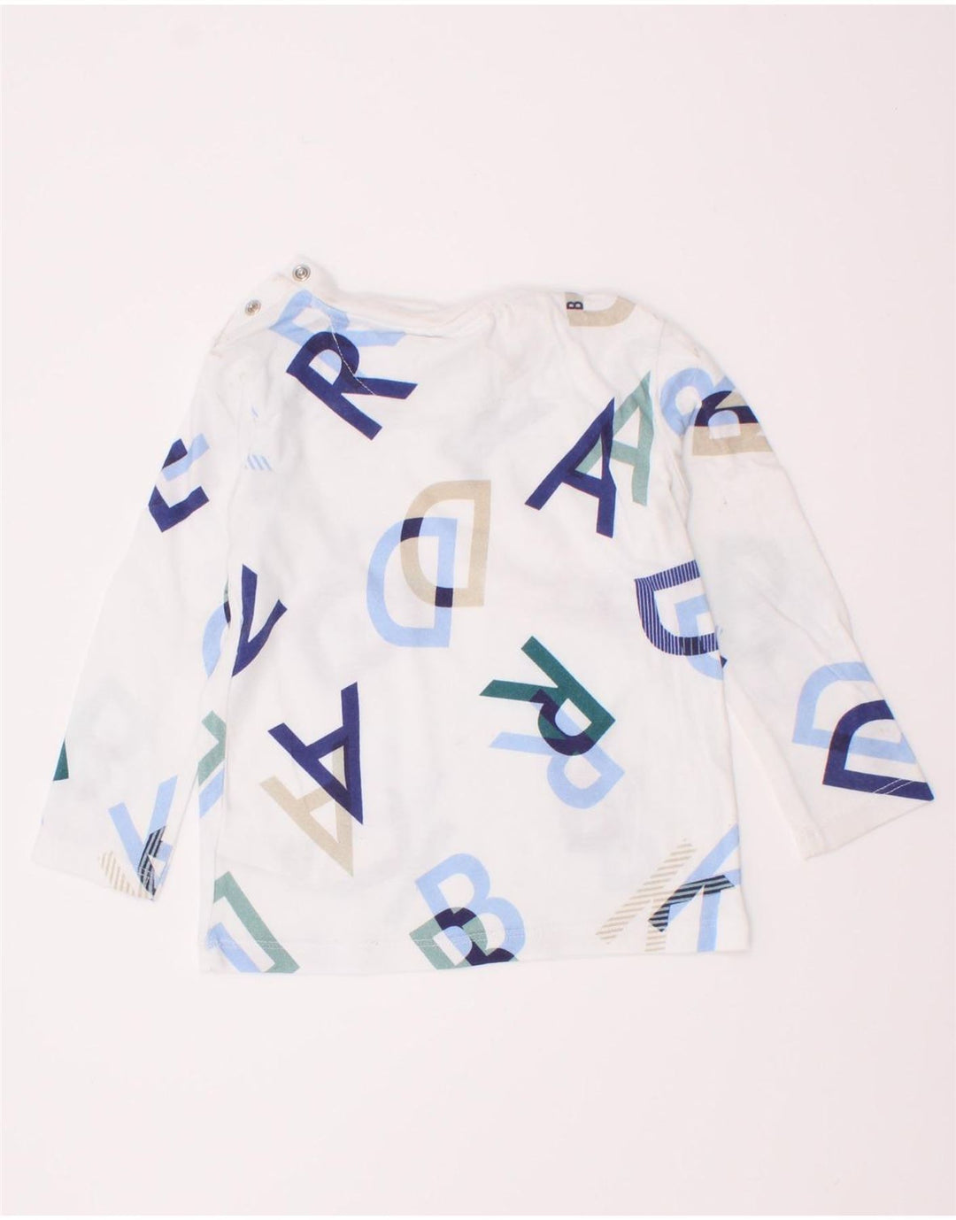 Top chłopięcy Ted Baker z grafiką, długim rękawem, 12-18 miesięcy, biała, bawełniana