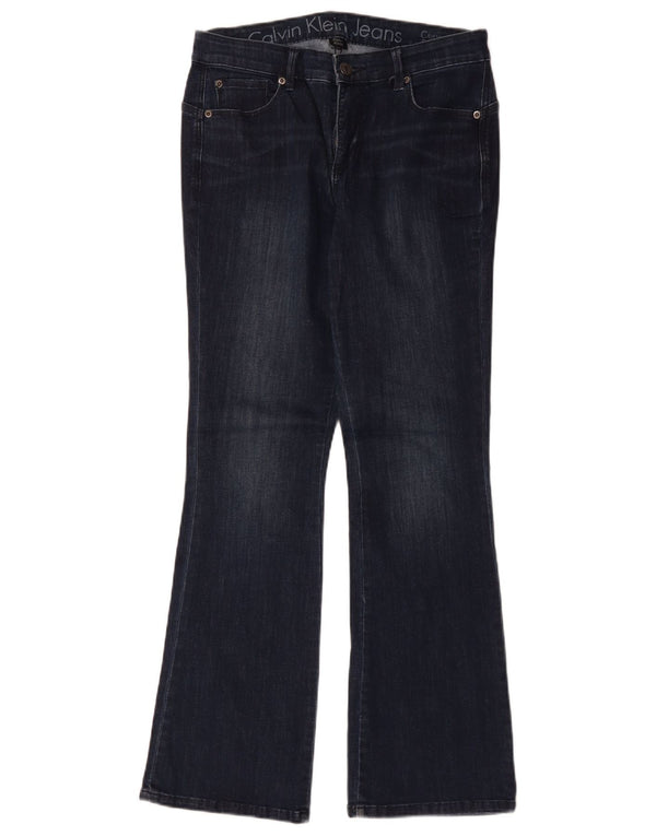 Damskie jeansy Calvin Klein Bootcut US 8 Medium W29 L31 Granatowa bawełna