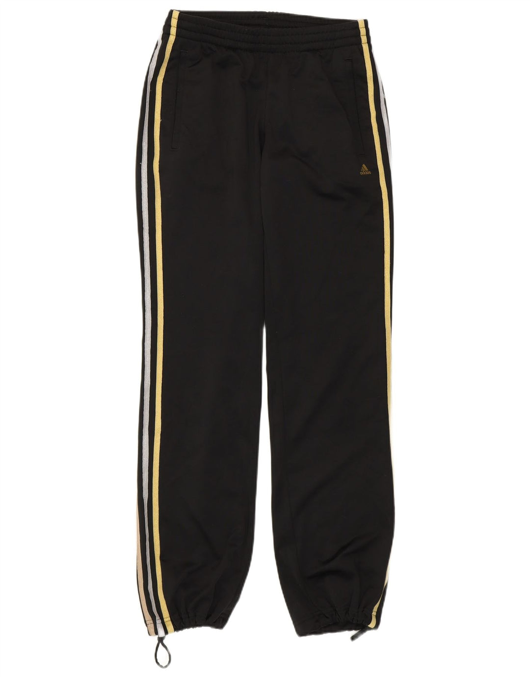 Damskie spodnie dresowe ADIDAS Joggers UK 4/6 XS Czarny poliester