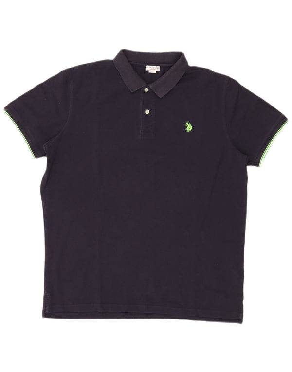 US Polo Assn. Koszula męska XL Granatowa, bawełniana