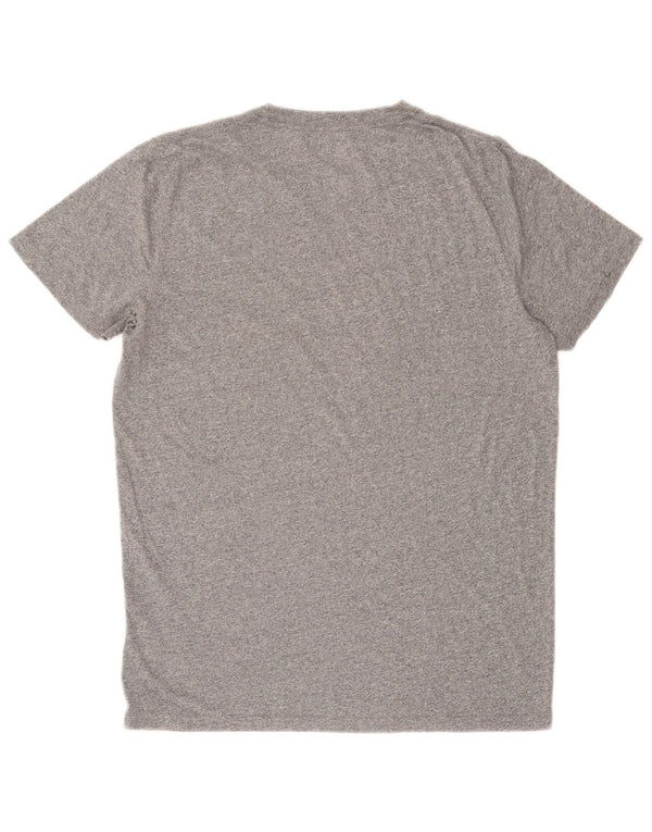 Hollister Mens T-Shirt Top Medium Grey Flecked Cotton