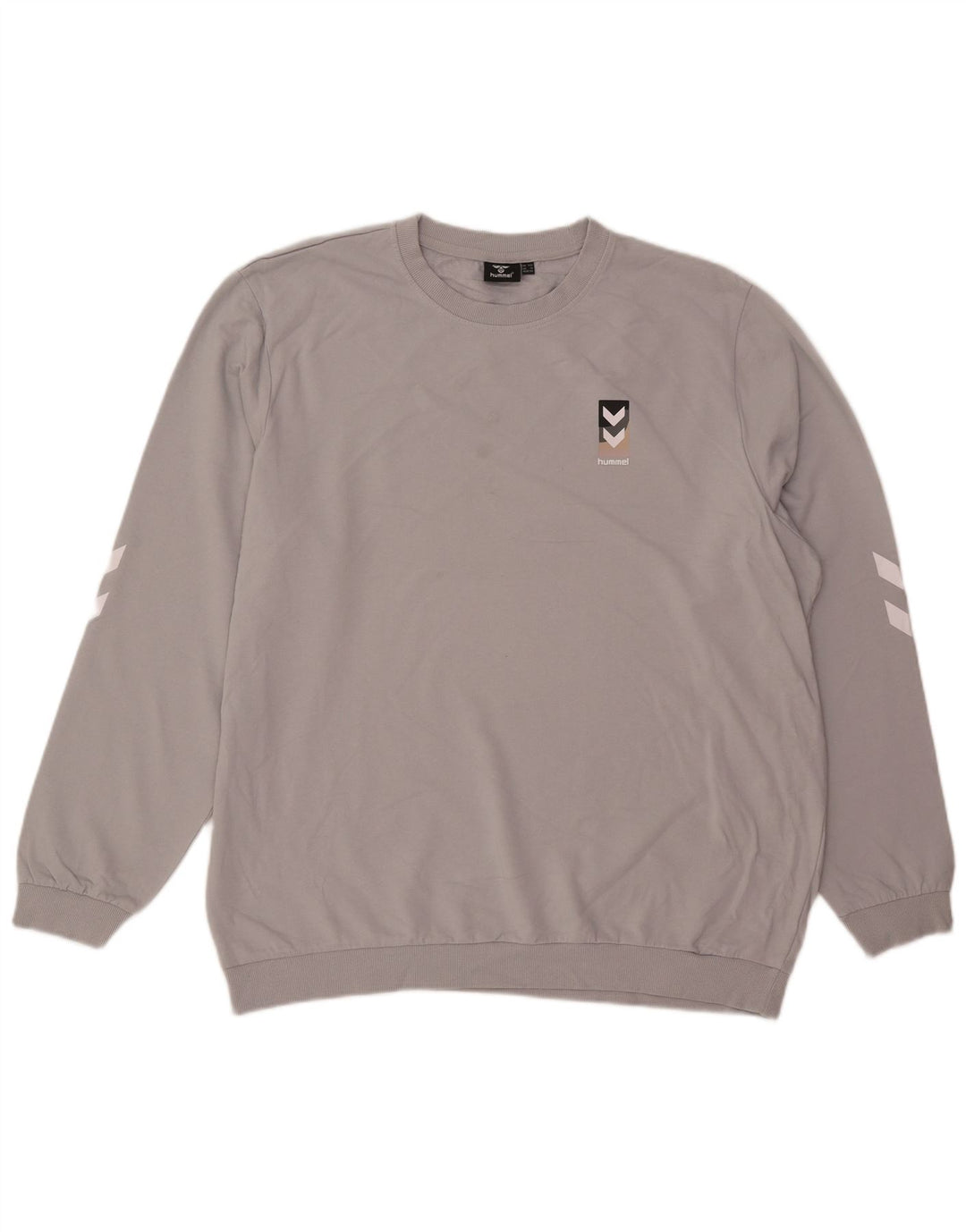 HUMMEL Męski sweterek bluzowy 2XL Szary, bawełniany