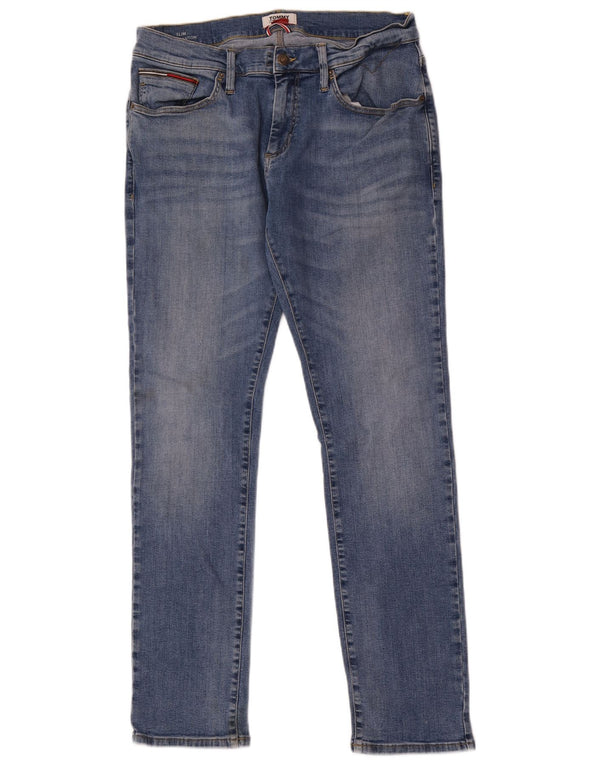 Męskie jeansy Scanton Slim Jeans Tommy Hilfiger W34 L32 Niebieskie bawełniane