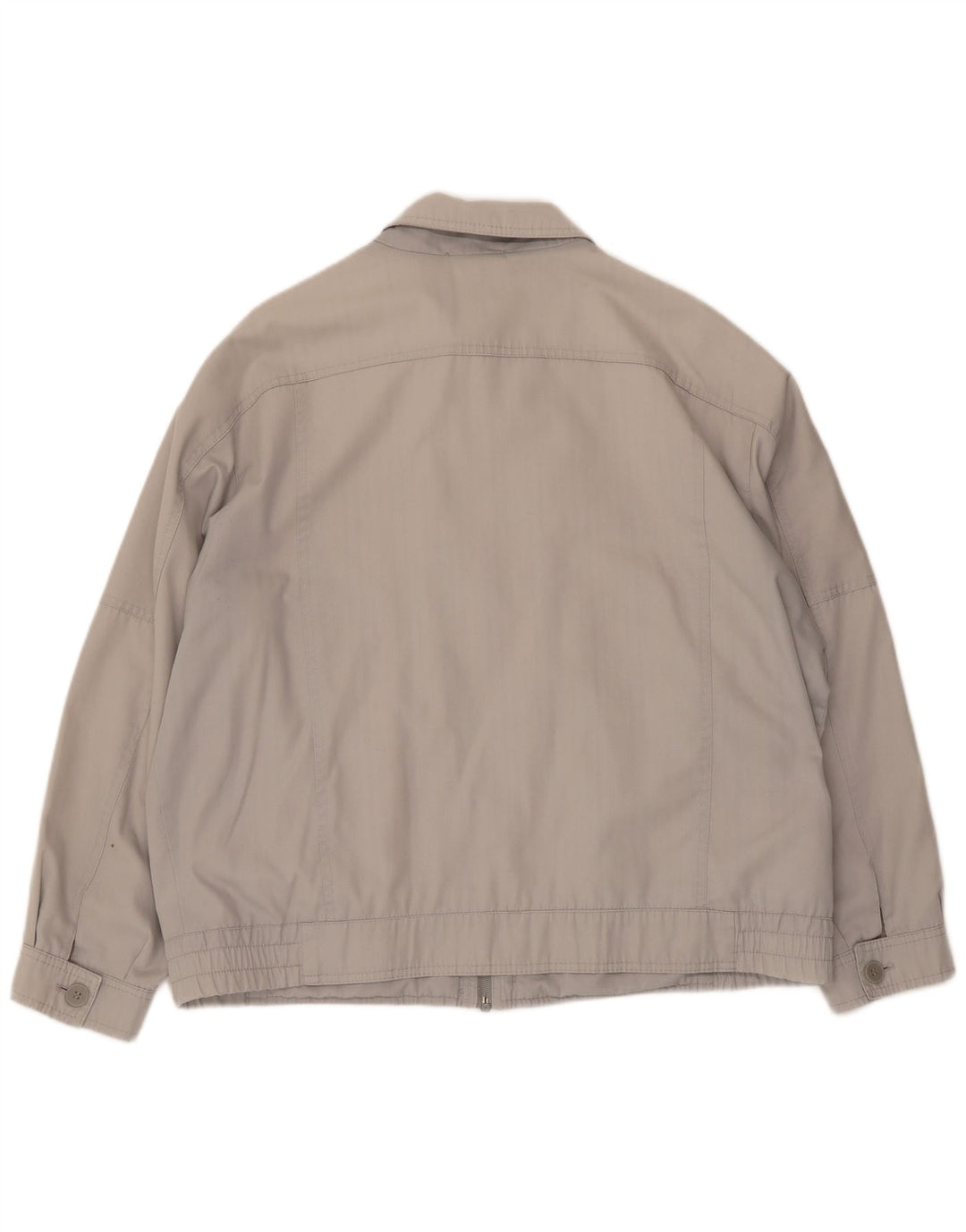 Męska kurtka bomber w stylu vintage UK 40, duża, szara, z poliestru