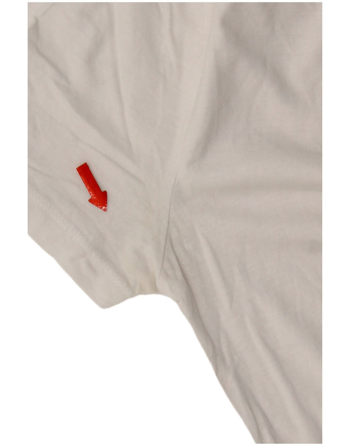 T-shirt damski Zara Top UK 10, mały, biały