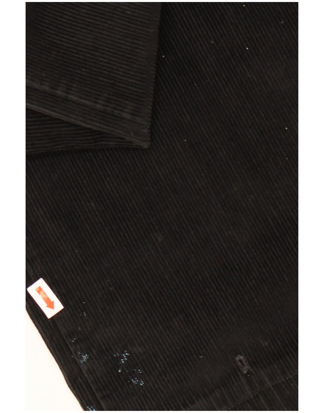 CONTE OF FLORENCE Męskie sztruksowe spodnie przycięte IT 50 Large W34 L25 Black