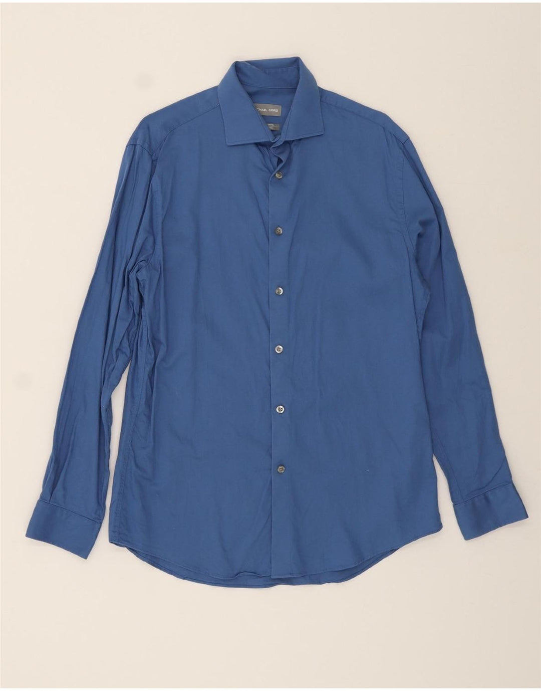 MICHAEL KORS Mens Slim Fit Shirt Size 15 1/2 Medium Blue Cotton Vintage Michael Kors and Second-Hand Michael Kors from Messina Hembry 