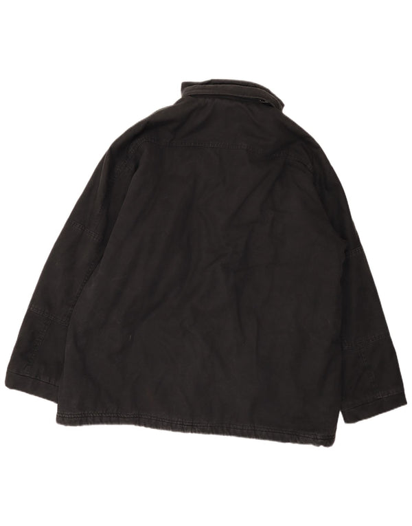 Męska kurtka wiatrówka Champion z kapturem i luźnym krojem UK 40, duża czarna