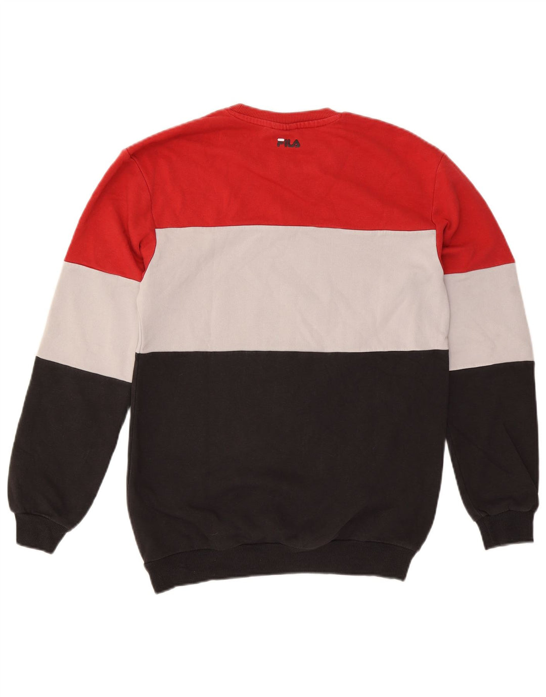 Męska bluza Fila z grafiką, sweter XS, wielobarwna bawełna z blokami kolorów