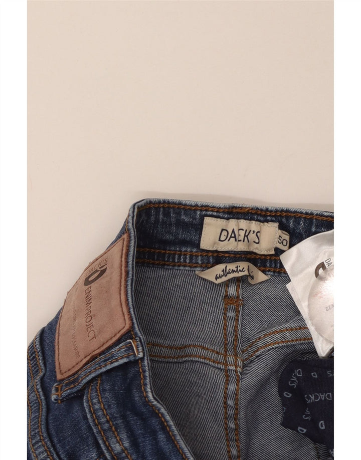 Dack's Męskie jeansy slim IT 50 Large W32 L30 Niebieskie bawełniane