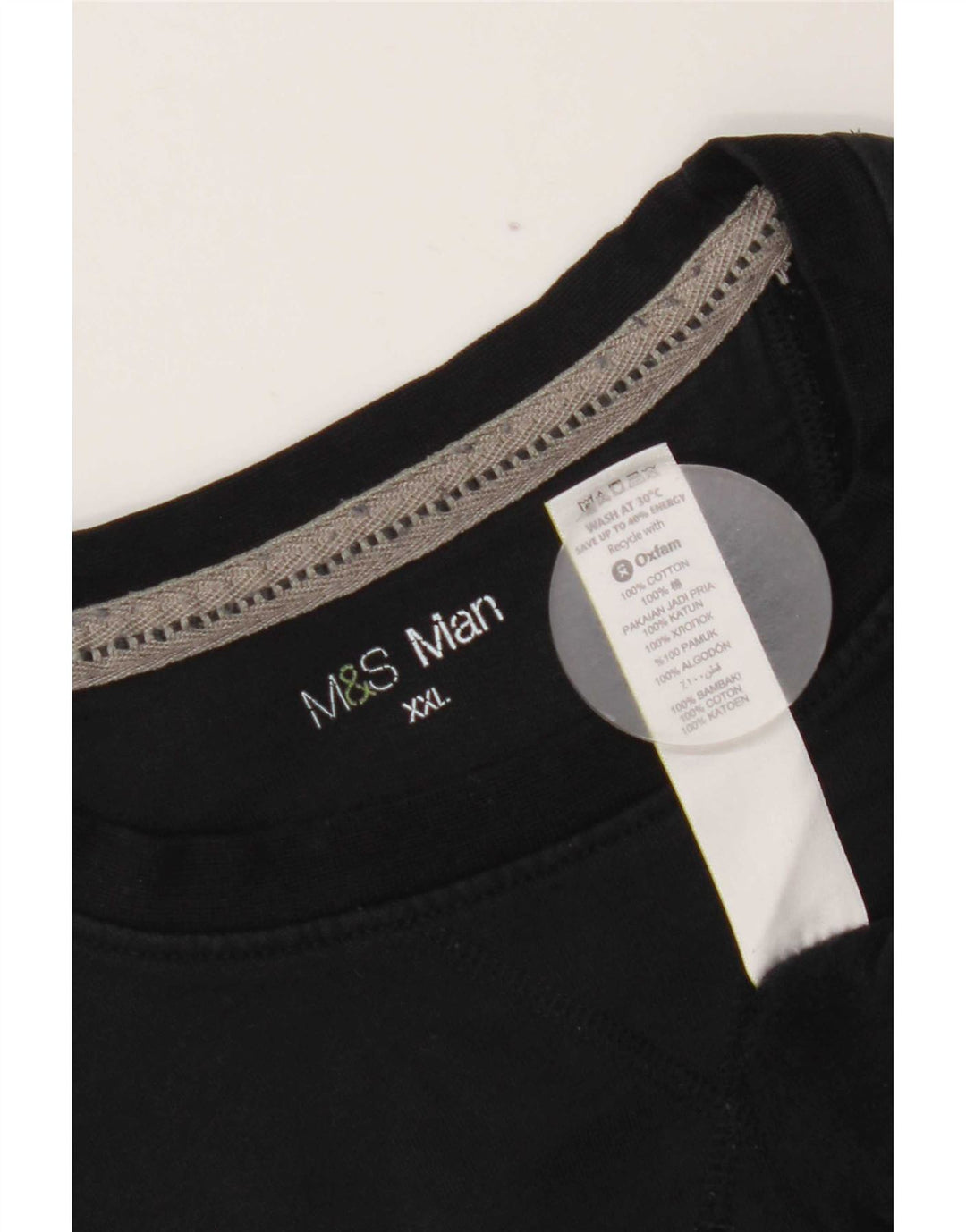 Męski sweter Marks & Spencer 2XL, czarny, bawełniany