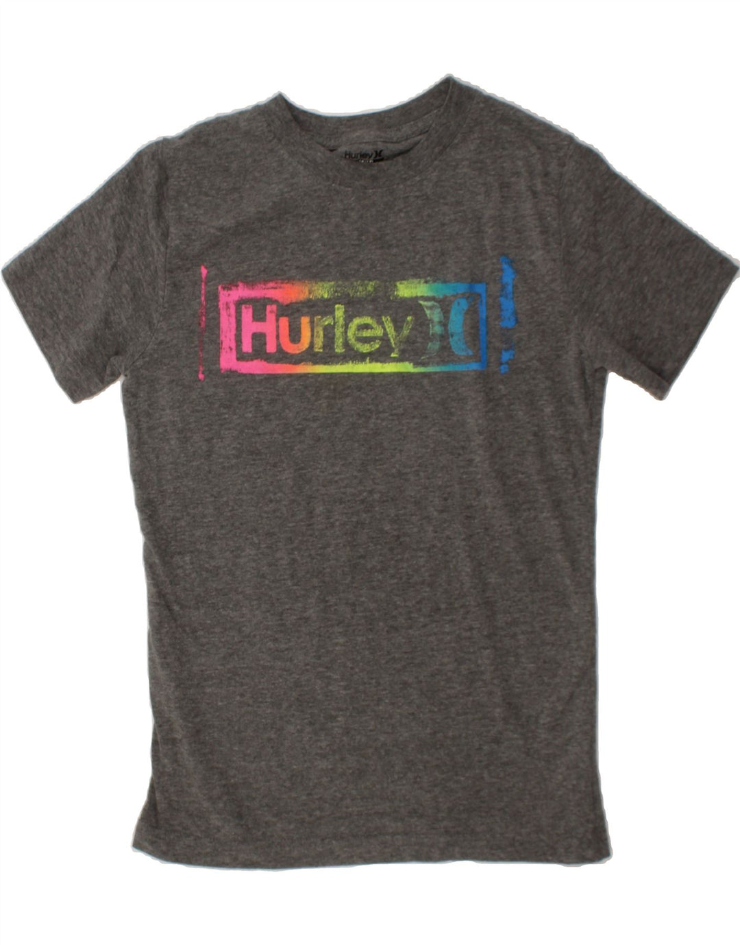 HURLEY Boys Graphic T-Shirt Top 10-11 Years Medium Grey Cotton Vintage Hurley and Second-Hand Hurley from Messina Hembry 