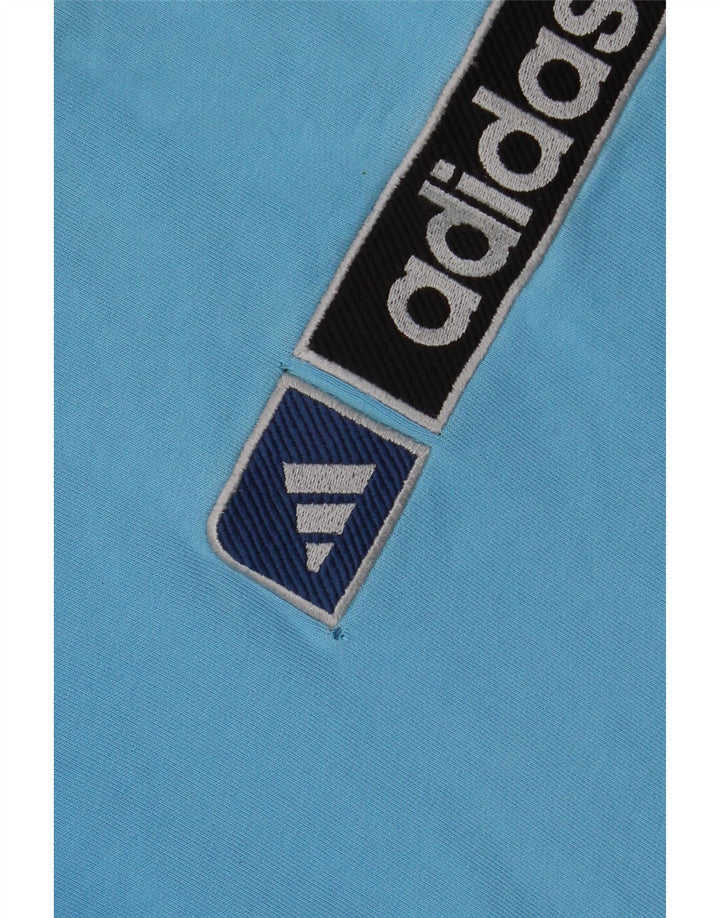 Chłopięca bluza oversize ADIDAS z grafiką, 15-16 lat, niebieska bawełna