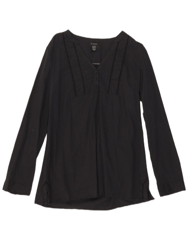 Damska bluzka z długim rękawem Calvin Klein Jeans UK 18 XL, czarna bawełna