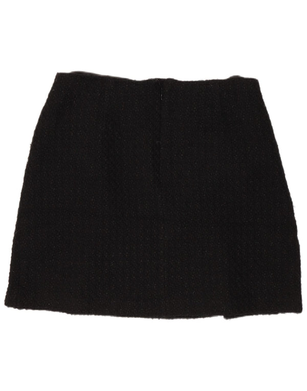 Marks & Spencer Damska spódnica mini UK 14 Medium W32 Czarny akryl