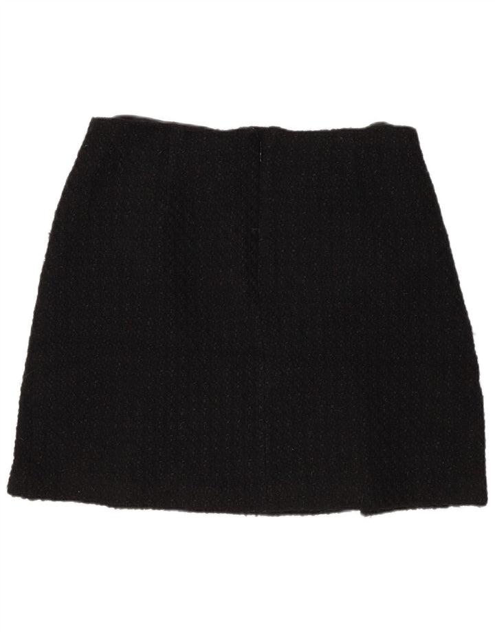 Marks & Spencer Damska spódnica mini UK 14 Medium W32 Czarny akryl