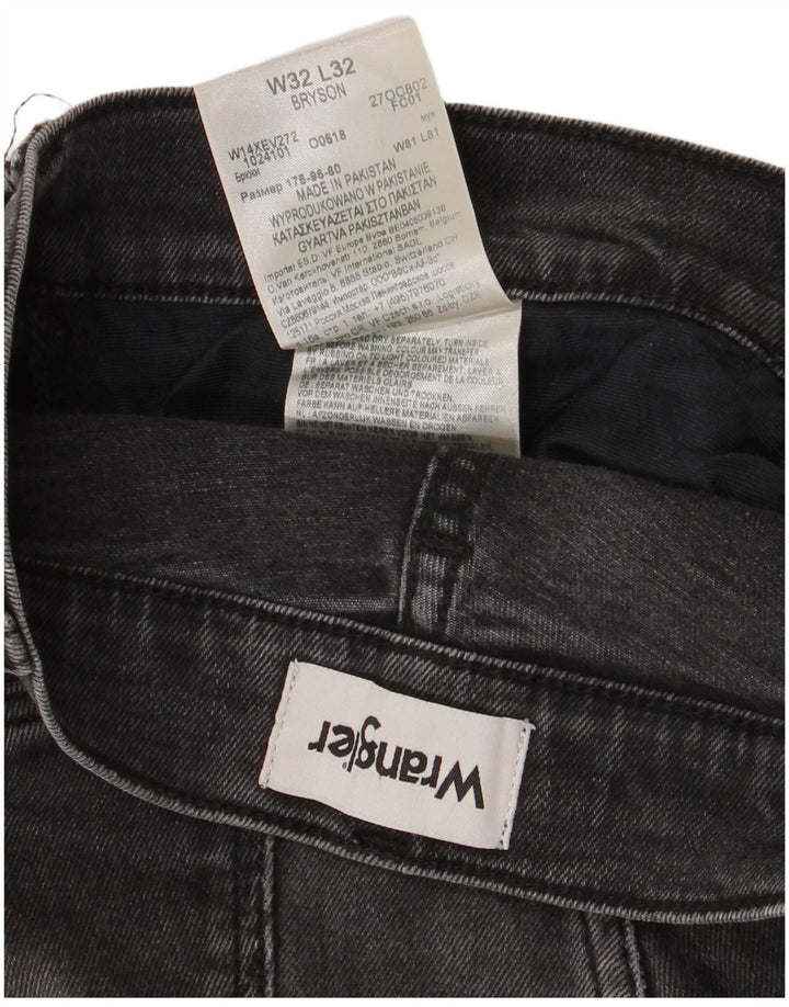 Wrangler Męskie Bryson Skinny Jeans W32 L32 Czarne bawełniane