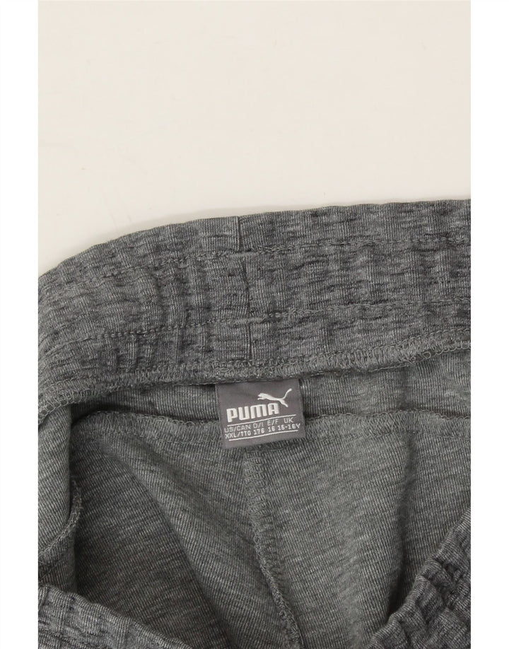 PUMA Boys Tracksuit Trousers 15-16 Years  Grey Colourblock Vintage Puma and Second-Hand Puma from Messina Hembry 