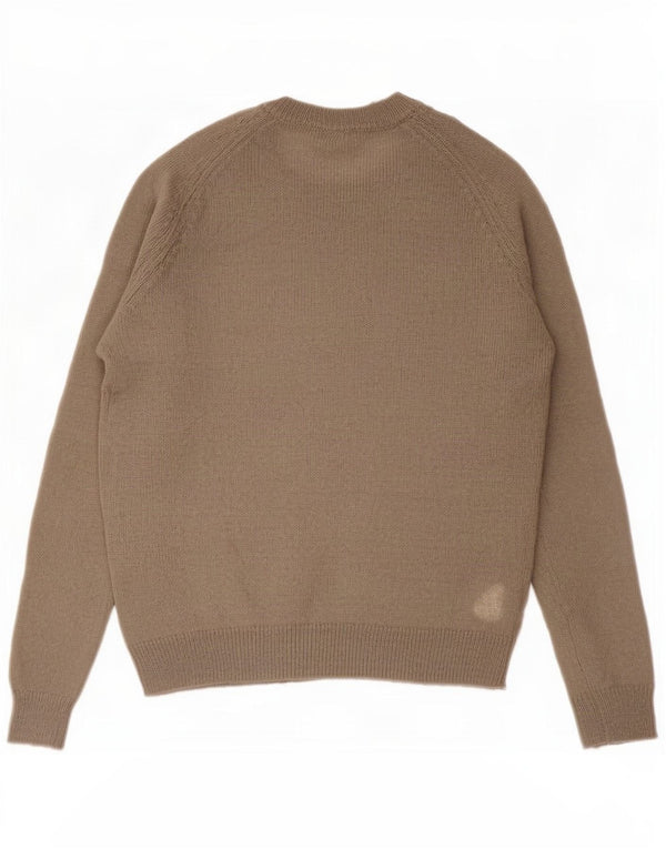 Damski sweter Zara z dekoltem w łódkę UK 14, średni khaki, akryl