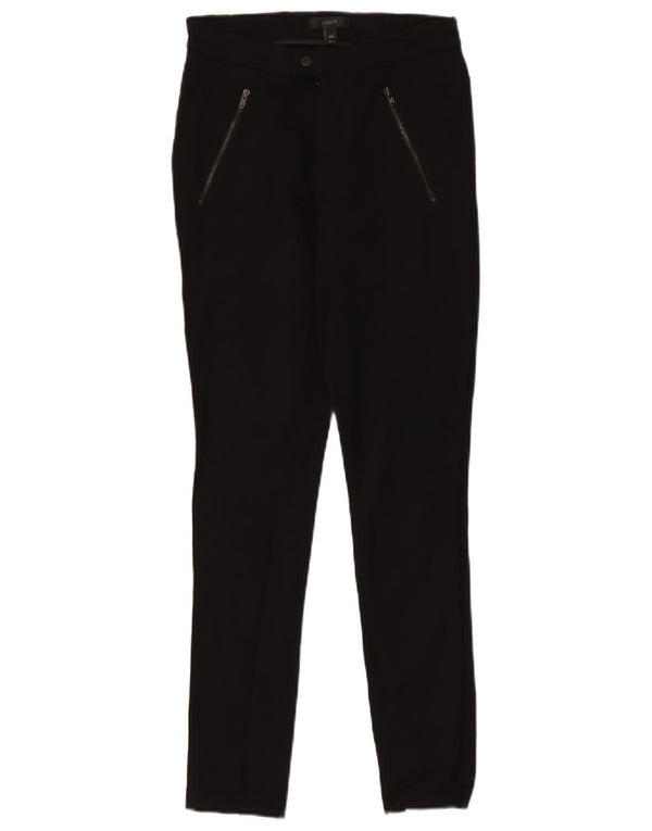 J. Crew Womens Skinny Trousers US 0 XS W26 L28 Black Viscose