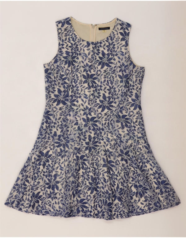 Tommy Hilfiger Womens Sleeveless A-Line Dress US 12 Large Blue Floral