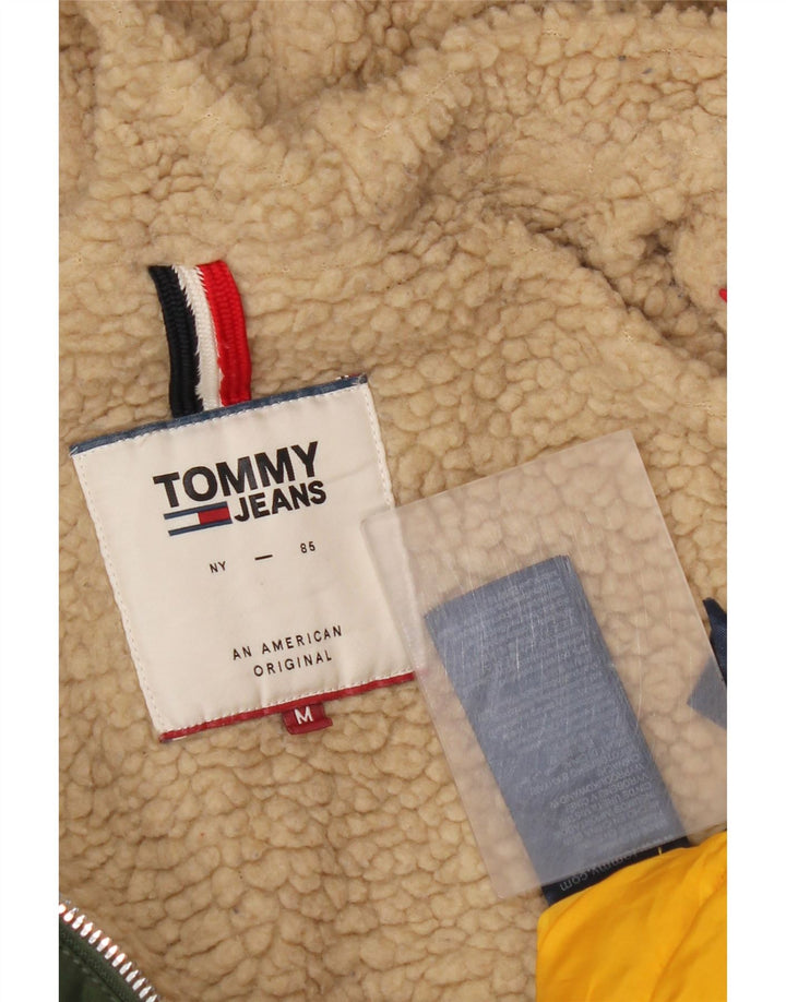 Damska kurtka parka z kapturem Tommy Hilfiger UK 14, średni zielony poliester