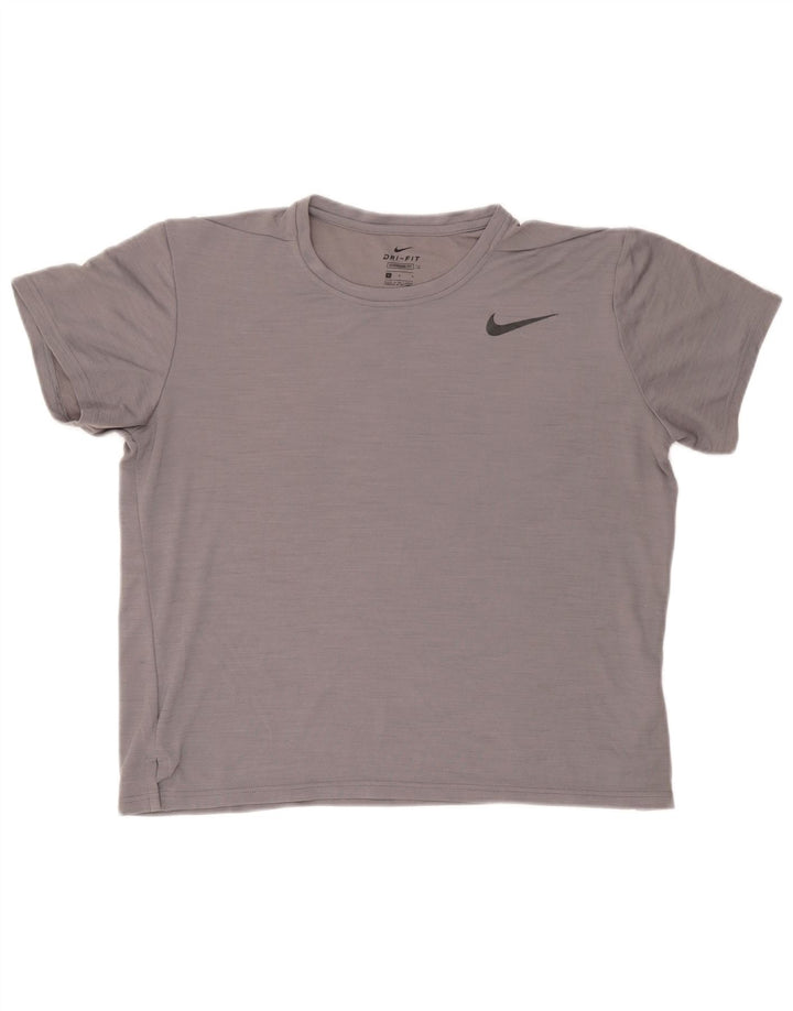 Męski T-shirt Nike, duży, szary, poliester