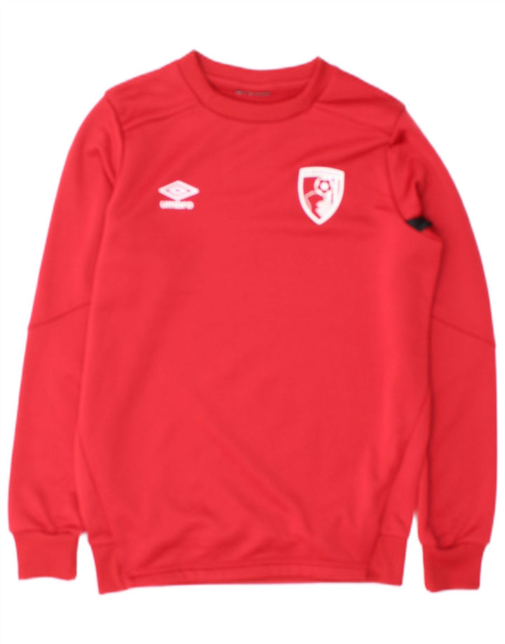 Bluza chłopięca Umbro z grafiką, 13-14 lat, czerwona, poliester