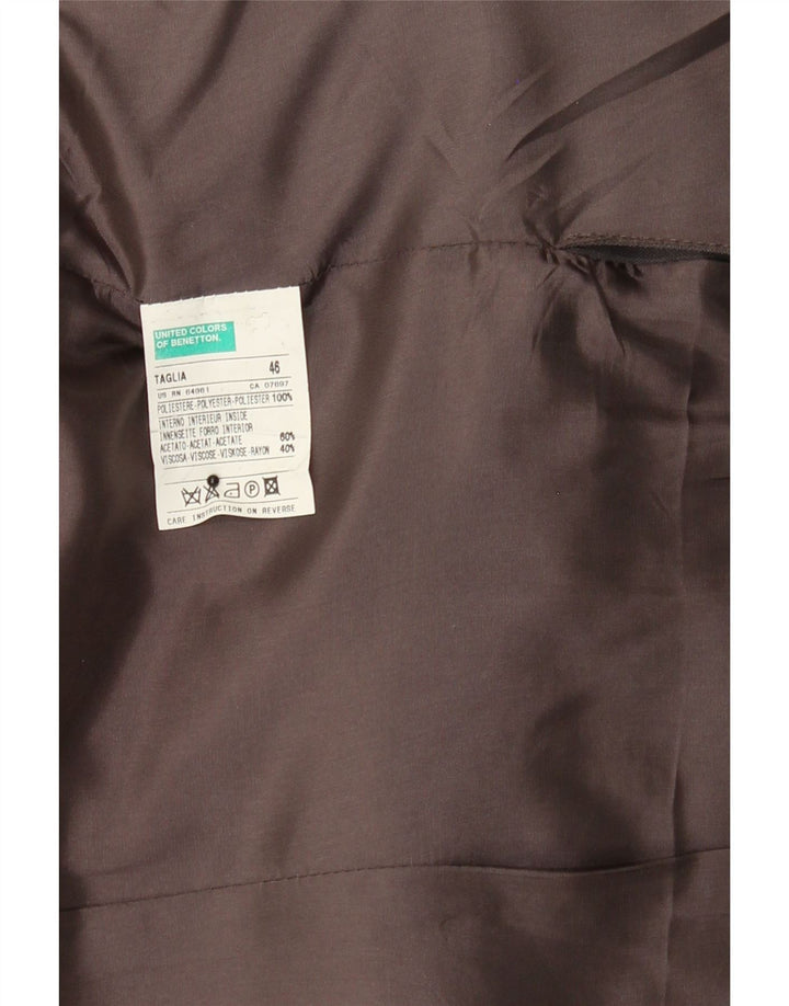BENETTON Mens 3 Button Blazer Jacket IT 46 Small Grey Polyester Vintage Benetton and Second-Hand Benetton from Messina Hembry 