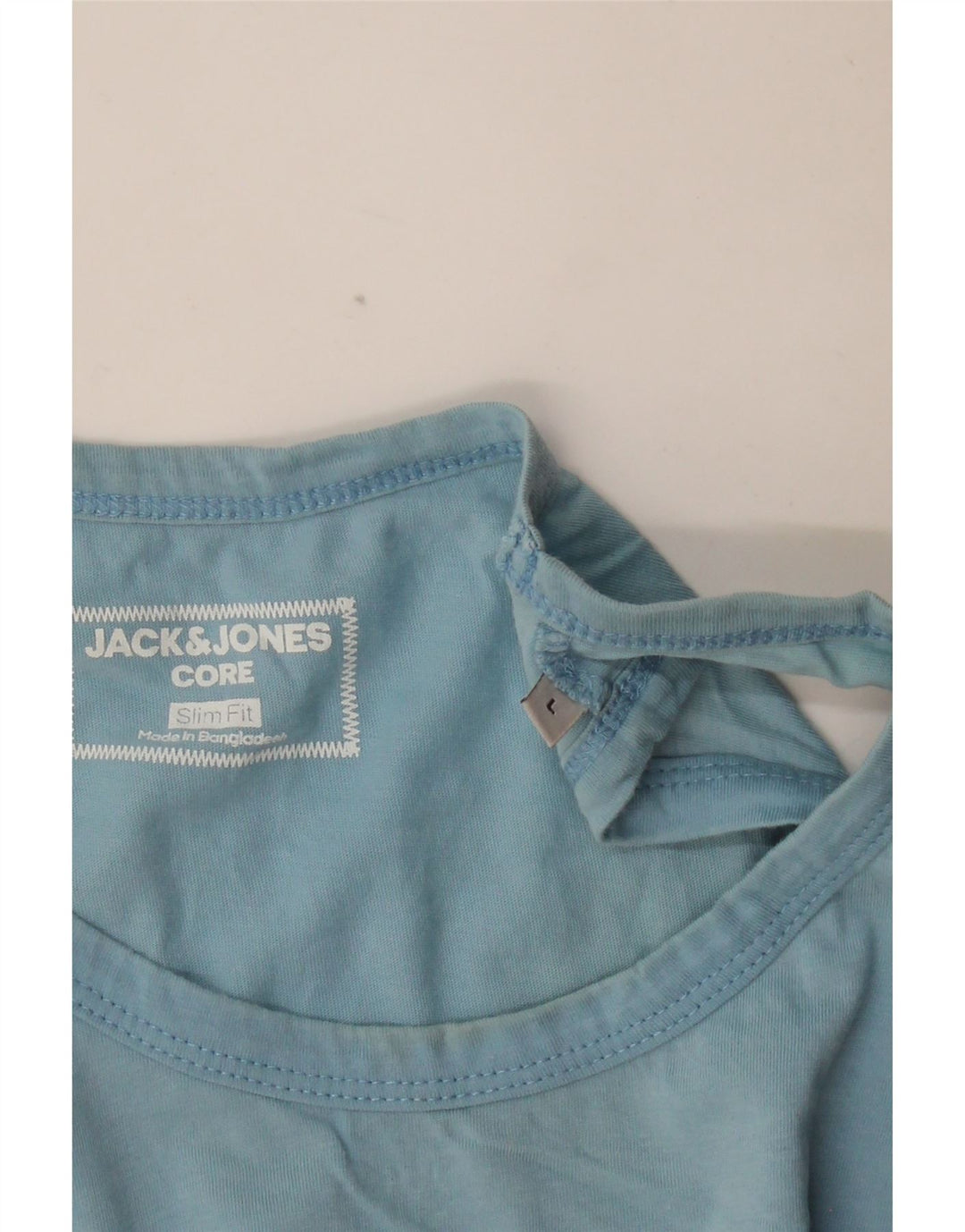 Męska kamizelka z grafiką JACK & JONES Core Slim Fit, duża, niebieska