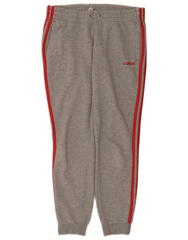 Damskie spodnie dresowe Adidas Joggers UK 12/14 Średnioszare bawełniane