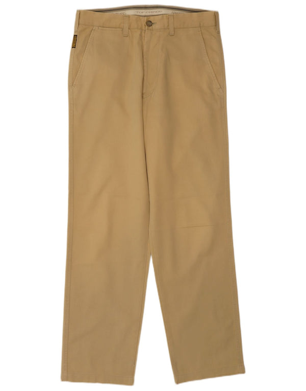 Męskie proste spodnie chino Armani UK 36 Small W29 L30 Beżowa bawełna