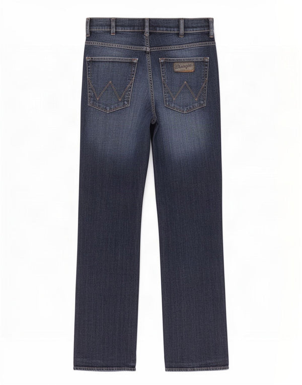 Wrangler Męskie Pittsboro Bootcut Jeans W32 L32 Granatowa bawełna