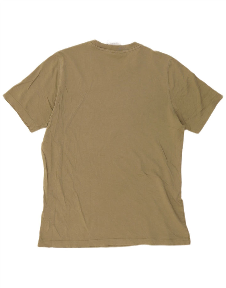 Męska koszulka z grafiką Adidas, średnia, bawełniana khaki