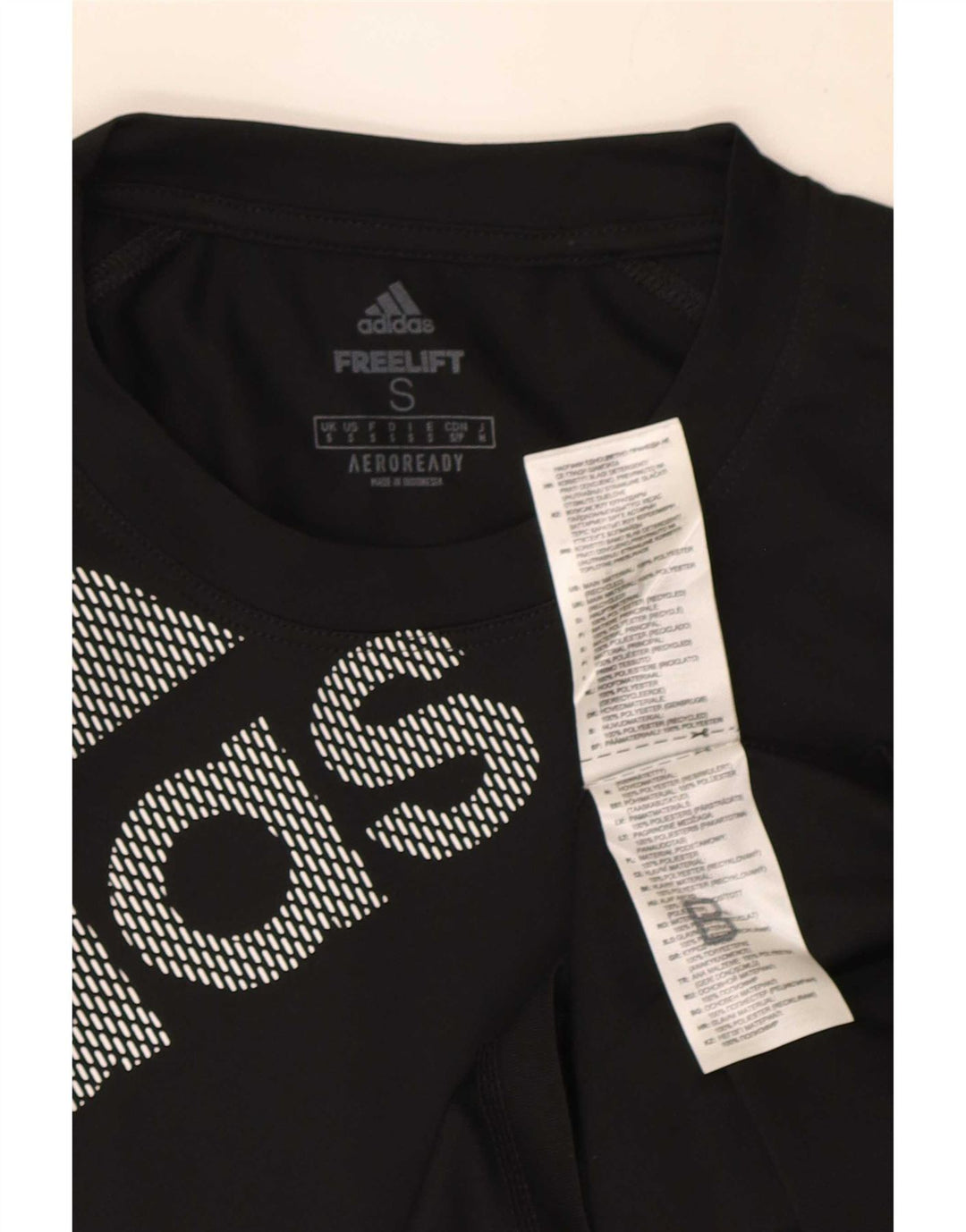 Męska koszulka z grafiką Adidas Aeroready Top, mała, czarna, z poliestru
