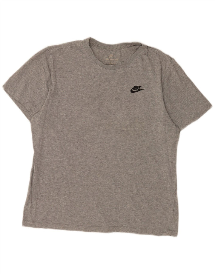 Koszulka męska Nike, średnia, szara, bawełniana nakrapiana