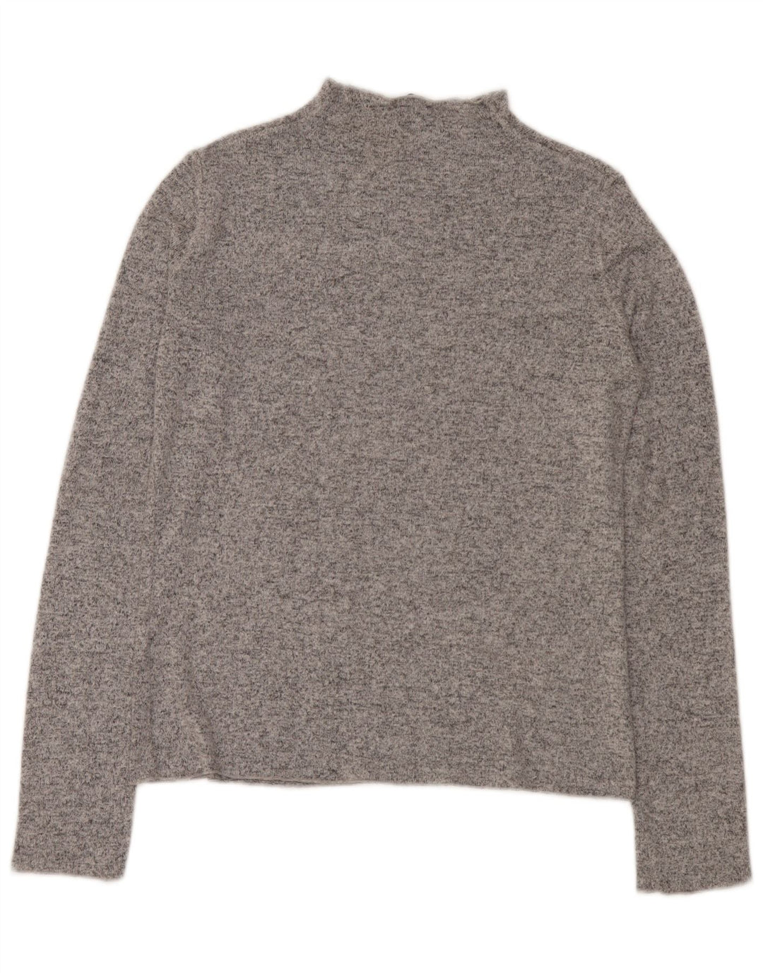 Sweter damski Zara z golfem UK 16, duży, szary, nakrapiany