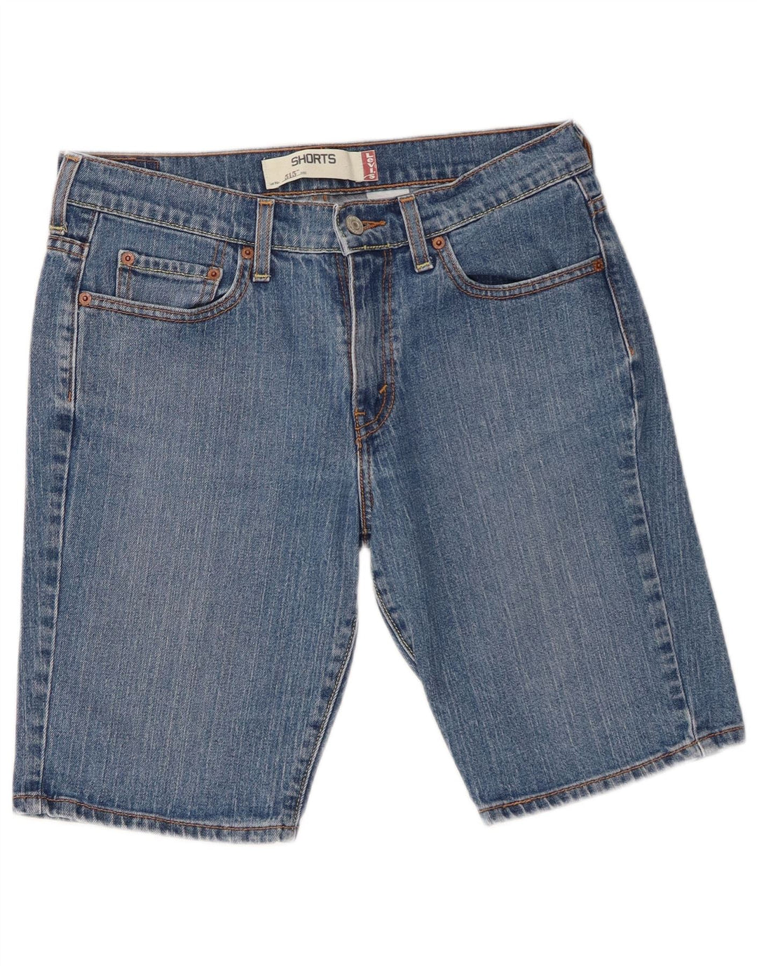 Damskie spodenki jeansowe Levi's 515 US 8 Medium W30, niebieska bawełna