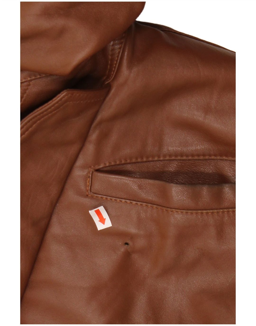 Vintage męska kurtka skórzana UK 42 XL brązowa skóra